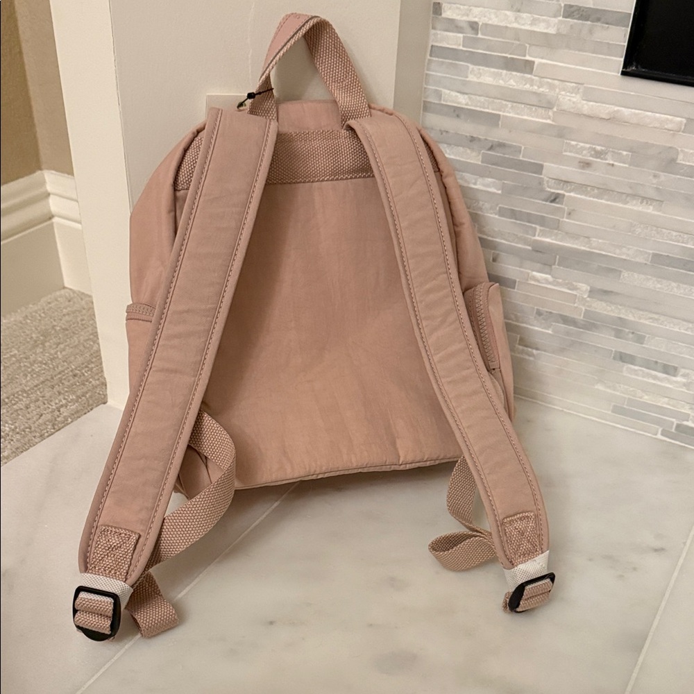 Kipling Blush Pink Mini Backpack with Monkey Keyc… - image 2